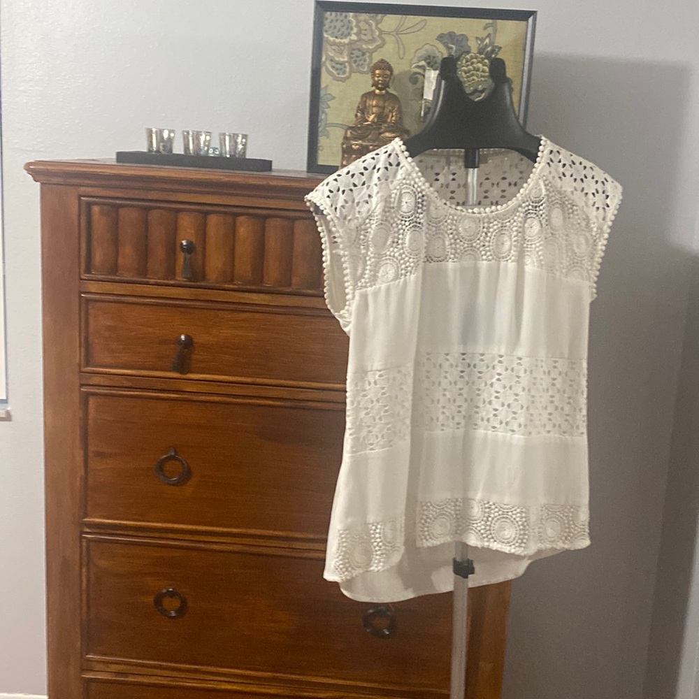 Womens sheer cut top XS